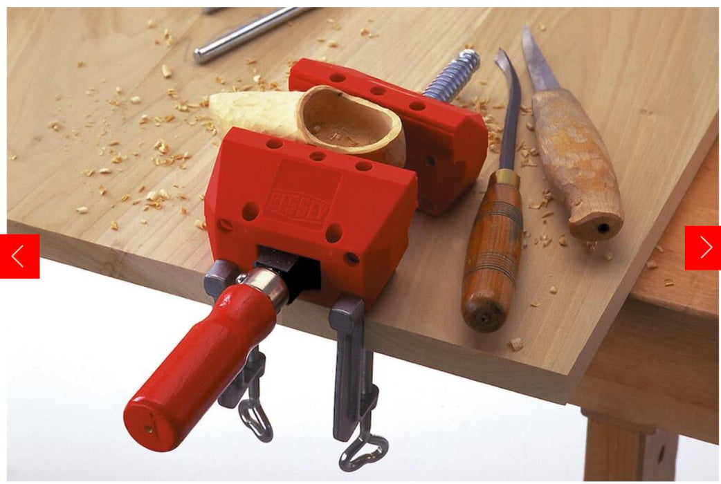 Bessey S10-ST Mini Vice Clamp 3.94In, Red/Silver/BLACK 100x90mm