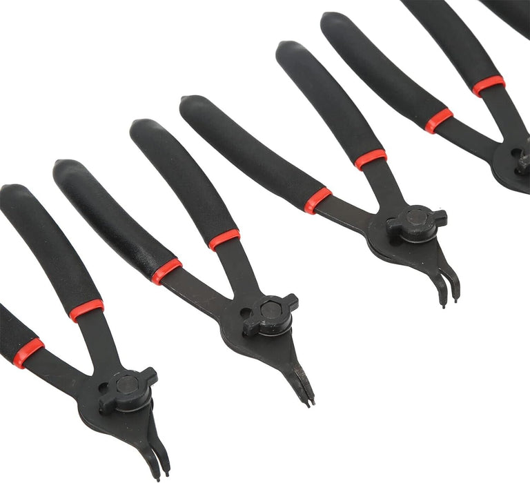 T&E Tools 12PCS Quick Change Int/Ext Circlip Plier CR-MO steel Set Made Taiwan