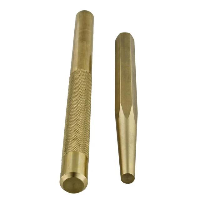 T&E Too 2PCS 19mm Large Brass Taper & Straight Punch Set Made in Taiwan Mechanic