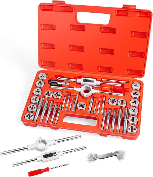 T&E Tools 40Pc. Professional Metric Tap & Die Set Made in Taiwan