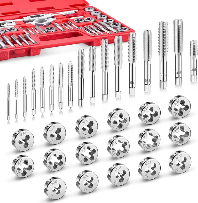 T&E Tools 40Pc. Professional Metric Tap & Die Set Made in Taiwan