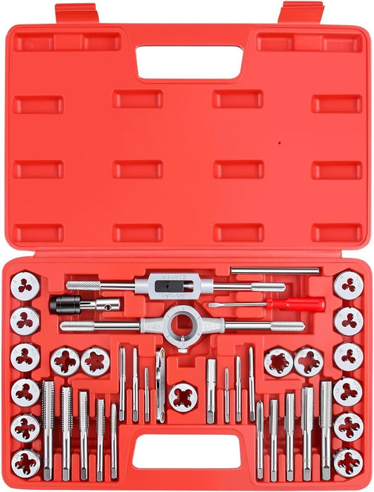 T&E Tools 40Pc. Professional Metric Tap & Die Set Made in Taiwan